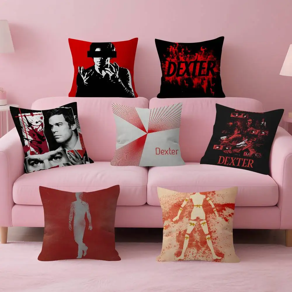 

Наволочка HOT TV D-DexterES MorganS, подарочная наволочка с рисунком, чехол для подушки для спальни, дома, дивана, стула, декоративная наволочка