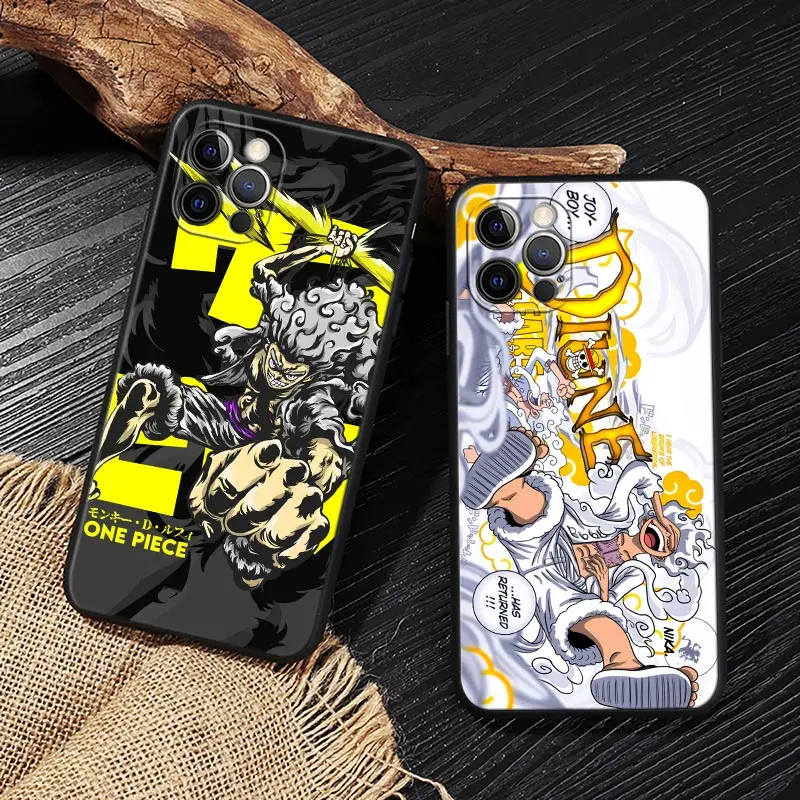 One Luffys Piece Sun God Nika Funda For iphone 17 Case For iPhone 16 15 11 12 13 Mini 17 Pro Max 16 Plus 17E 16E Air Soft Cover