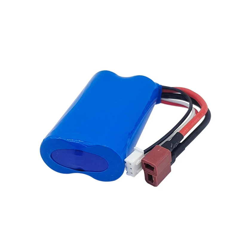 Akumulator litowo-jonowy 7.4V 3000mAh 18650 do części samochodów RC 10428 /12428/12423, bateria 2S 7.4V do W-ltoys 144001 124017 124019 — zdjęcie produktu 6