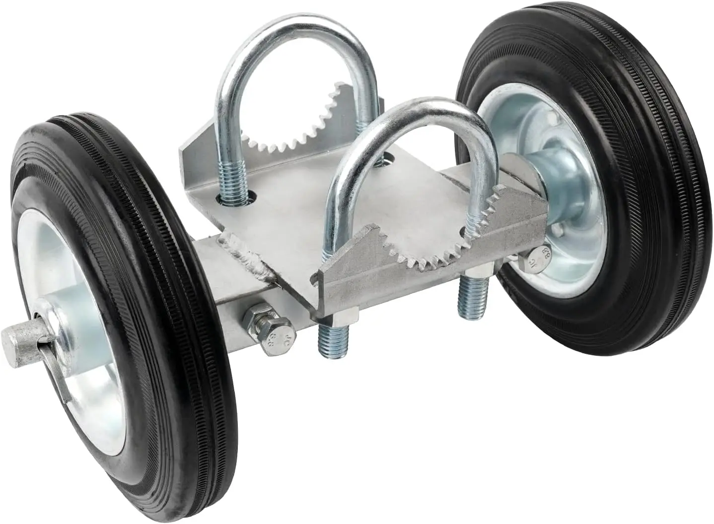 عجلة بوابة فولاذية شديدة التحمل مقاس 6 بوصات حامل دوار مطاطي لأجزاء سياج ربط سلسلة الممرات بوابات أنبوبية معدنية والمزيد، حزمة من 1