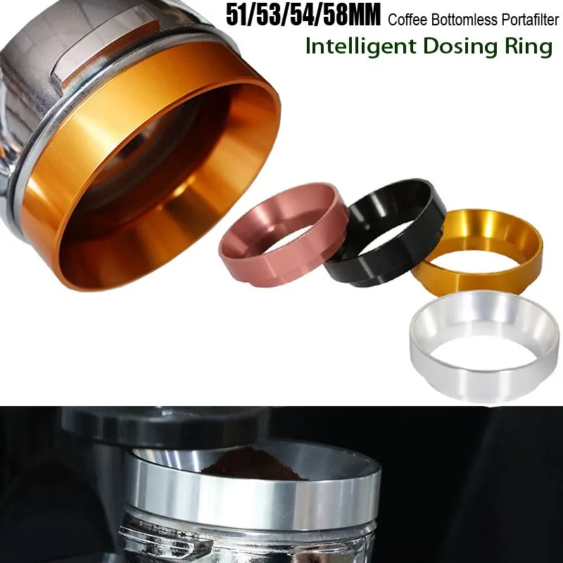 1Pcs Coffee Dosing Ring Coffee Powder Tamper With Magnet for 51mm 53mm 58mm Bottomless Portafilter