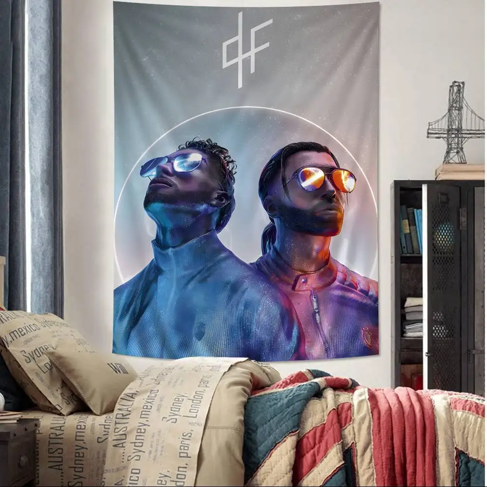 PNL QLF rapper singer Cartoon Tapestry Art Science Fiction Room Home Decor Wall Hanging Sheets