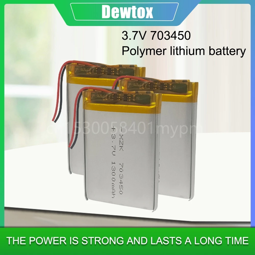 703450 1300mAh 3,7 V Li-Ion Lipo литиевая полимерная аккумуляторная батарея для MP4 MP5 GPS PAD DVD Bluetooth Speaker запасная ячейка
