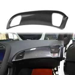 1 PCS Dashboard Panel Decor Cover Trim Accessories ABS Carbon Fiber For Chevrolet Corvette C7 2014 2015 2016 2017 2018 2019