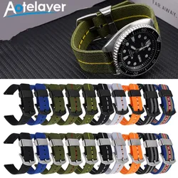 18mm 20mm 22mm 24mm Quick Release Elastic Nylon Watch Band Replacement for Men Women Sport Wrist Band Belt Watch Accessories