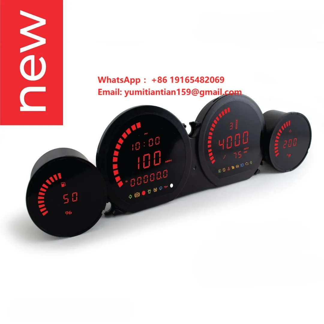 HD-03L | 4 Pieces LED Kit (Red) | for Harley Davidson 2014-2023/Demo for More Functions(Navigation Etc)