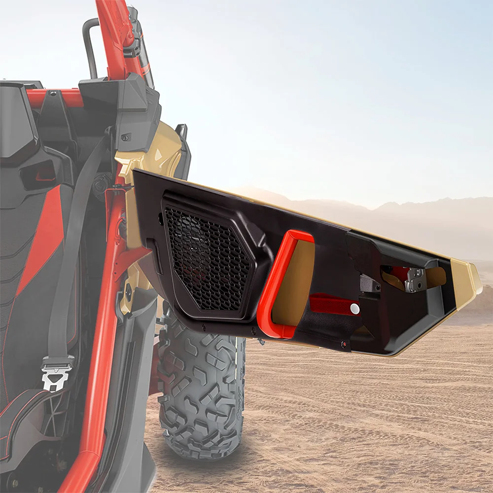 

Door Speaker Pod Set Inner Door Audio Bracket Black For Can-am Maverick X3 Max R RR 4x4 XDS XMR Turbo DPS 2017-2025