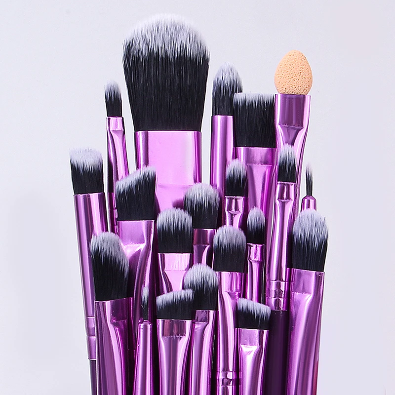 20pcs Makeup Brush Set Portable Blush Brush Eyeshadow Brush Loose Powder Brush Beginner Complete Set Of Beauty Tools