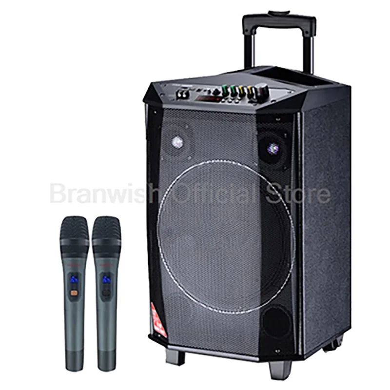 

Портативный динамик 8/12 дюймов, 200 Вт, звуковая коробка 5,0 Bluetooth, время воспроизведения 12 часов, HiFi аудитория с колесами, USB TF для уличного караоке, дома