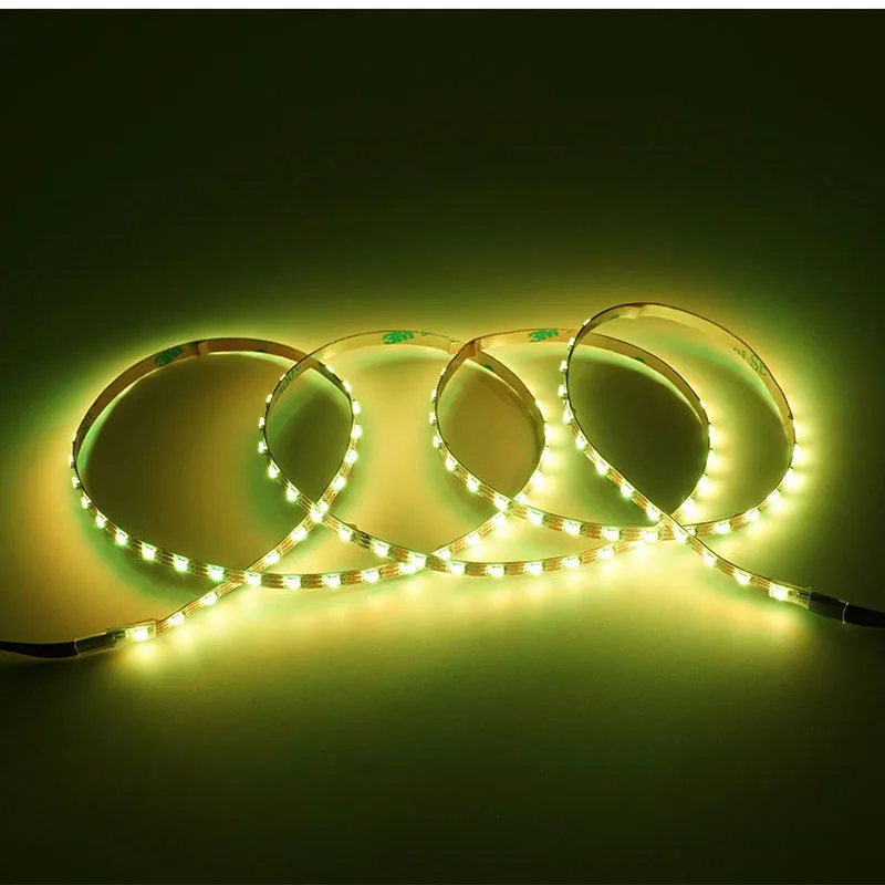 WS2812C-2020 addressable pixel strip 144LEDs/m 2m long flexible digital led strip DC5V RGB full color IP20 with 4mm wide PCB