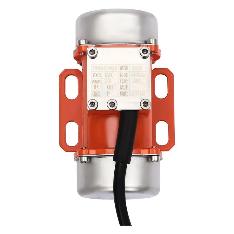50W DC12V Electric Vibration Motor with Speed Controller Brushless High-Speed Motor Alloy Concrete Vibrator 4000rpm