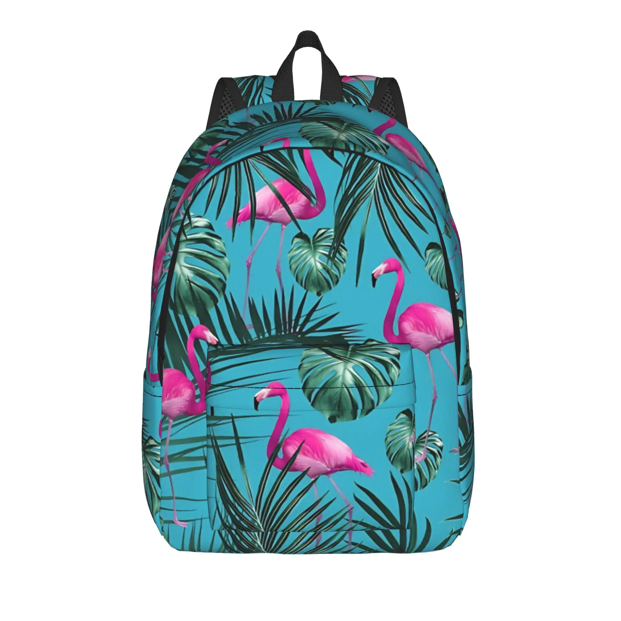 Back to school season New vibrant pink Storage Bag Flamingo Teenager Knapsack Backpack
