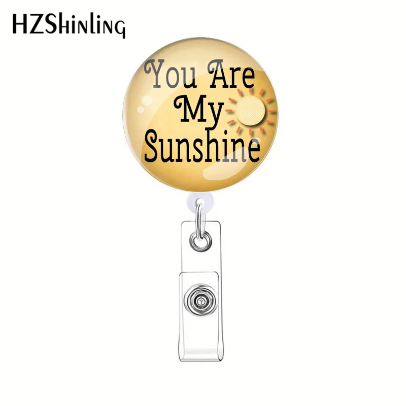 2023 New Be Mine Happy Day Pattern Retractable Badge Reel ID Card Holder Nurse Doctor Student Card Reel Office Accessories