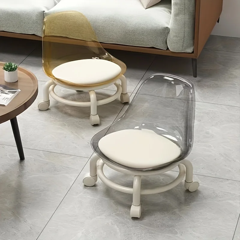Portable Multi-Functional Swivel Stool with Universal Casters Indoor Outdoor Small Bench for Floor Cleaning & Daily Use image 6