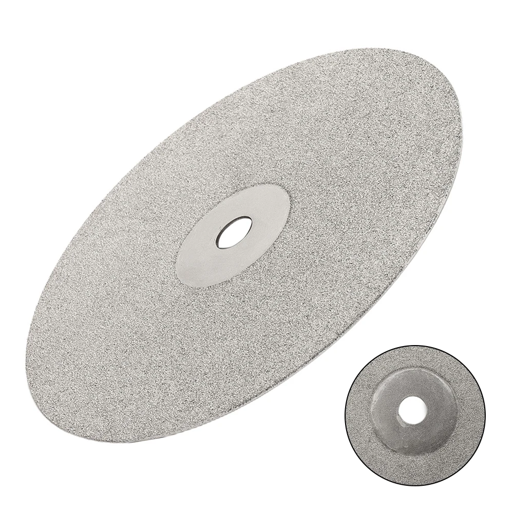 Disque de meulage revêtu de diamant, tour plat, meules pour affûter et polir les bijoux, grain 80 ~ 150, 4 en effet 3000mm, 6 po, 100mm