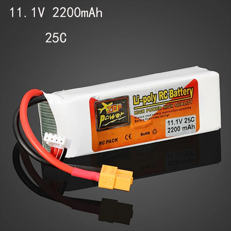 

11.1V 2200mah Rechargeable Lithium Battery RC 25C UAV Remote Control Car and Ship Model Toy Gun Batteries 100% True Capacity