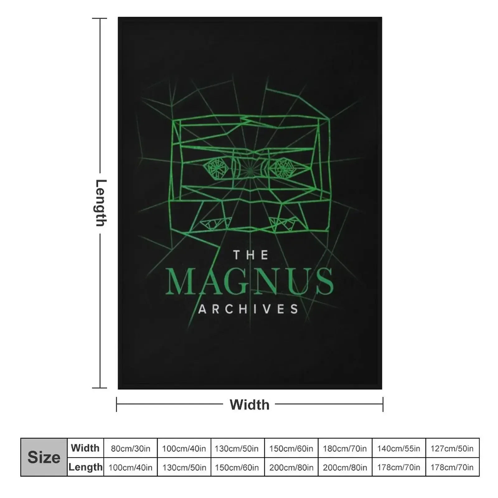 magnus-archives, podcast Throw Blanket Plaid Hairy Plaid on the sofa Camping Blankets