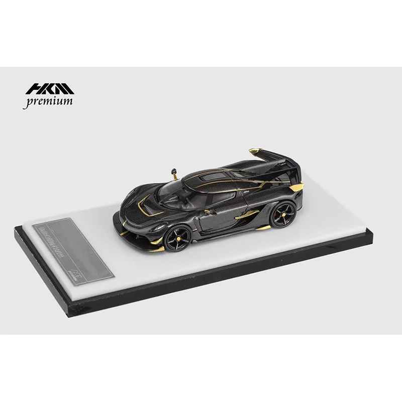 PreSale HKM 1:64 Jesko Attack Premium Glacier Silver Blue Carbon Gold Diecast Diorama Car Model Collection Miniature Toys