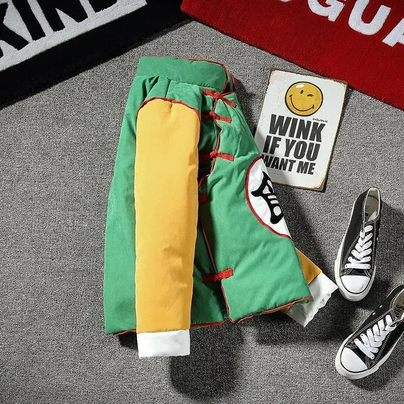 Disfraces de Cosplay de Anime japonés Son Goku, chaqueta gruesa para hombre, abrigo grueso de dibujos animados Kakarotto para hombre, abrigo cálido de algodón para invierno