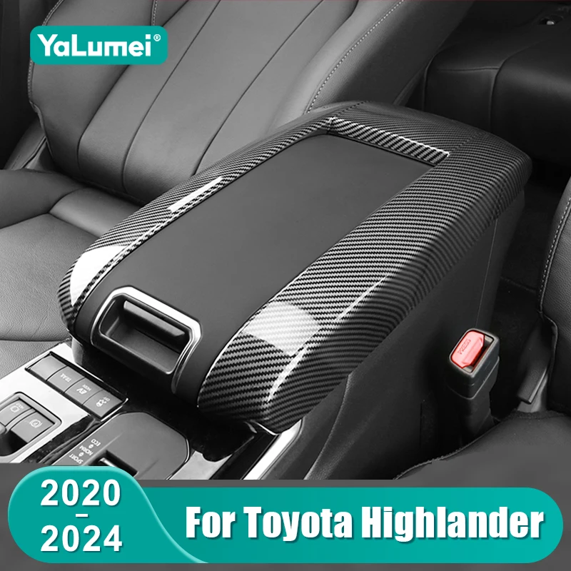 

Для Toyota Highlander XU70 Kluger 2020 2021 2022 2023 2024 автомобильная центральная консоль подлокотник защитная крышка аксессуары