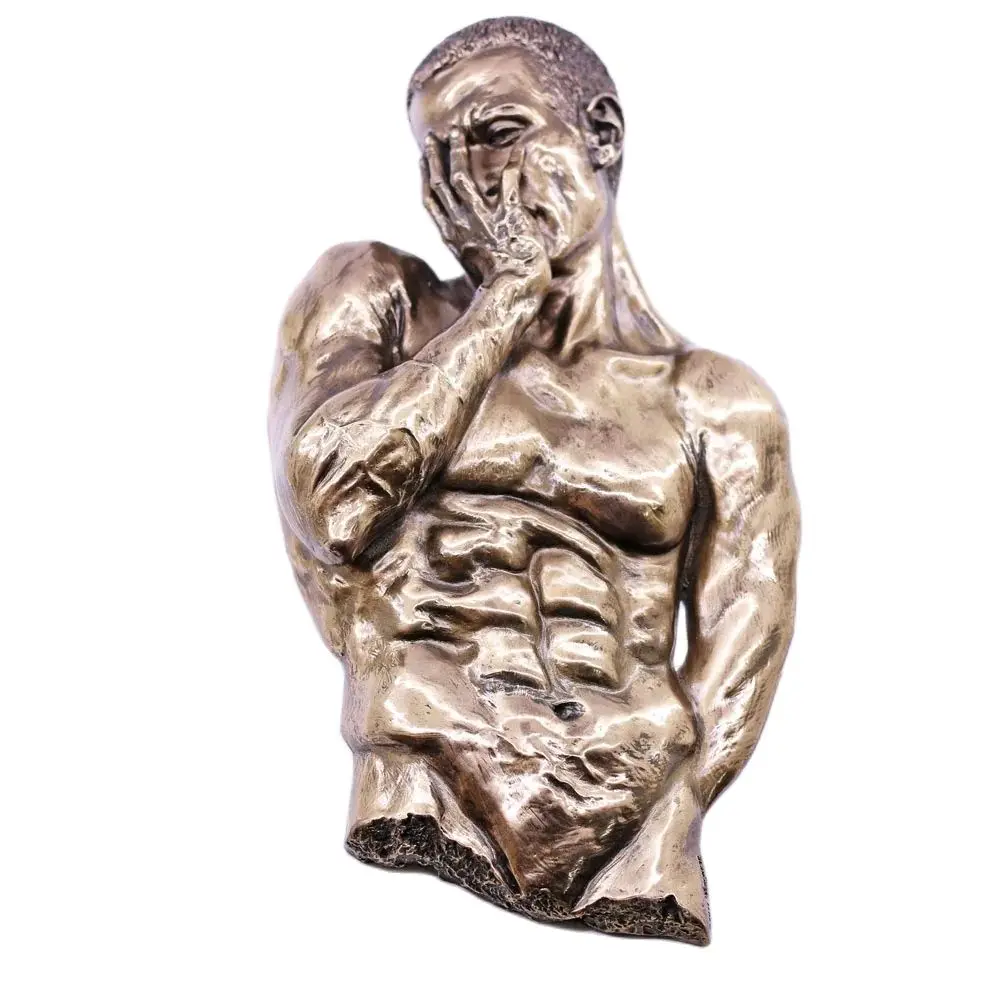 3D Art Nude Male Wall Hanging Silicone Mold for DIY Resin Gypsum Polymer Wax Craft Home Study Bedroom Bar Wall Decoration