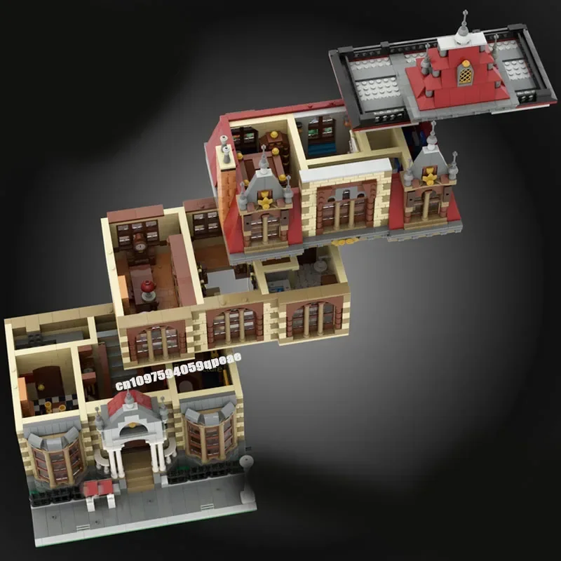 Hot 4201Pcs Moc European Medieval Street View Historic Manor Modular Model Diy Creative Ideas KidToy Birthday Gift Custom Puzzle