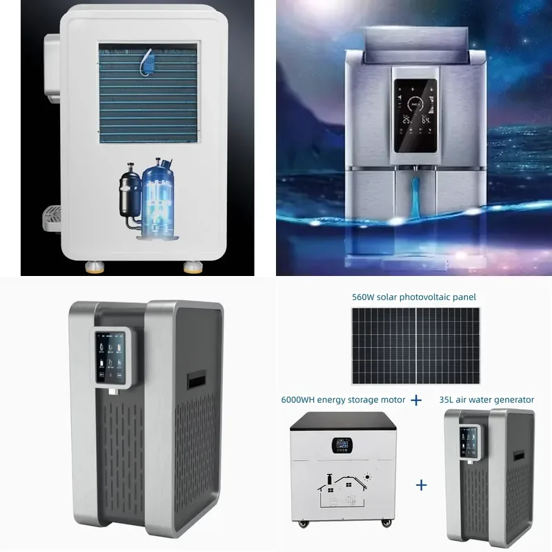 for 20L Day Vertical Solar Atmospheric Water Generator Plastic Multi Stage Filtration Hot Cold Eco Friendly Energy Saving