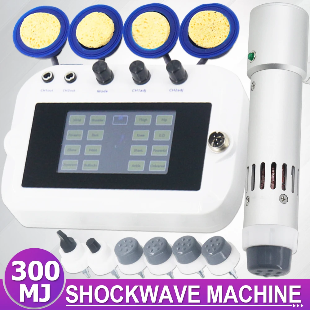 300MJ Shockwave Therapy Machine EMS Physiotherapy For Effective ED Treatment Relieve Elbow Pain Professional Shock Wave Massager