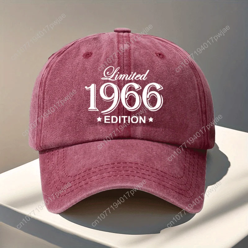 1pc Limited Edition 1966 Vintage Baseball Cap - Adjustable Snapback Retro 60s Design, Breathable Suitable for Men & Women, Stret view 4