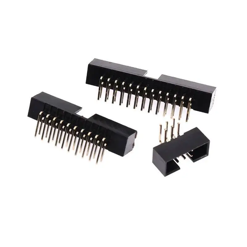 2~5~10 Stück einfacher Bullhorn-Stecker mit gebogener Nadel, 2,0 mm Rastermaß, JTAG-Sockel, IDC 3-8P 10P 20P 30P 40P 50P – Detail 3
