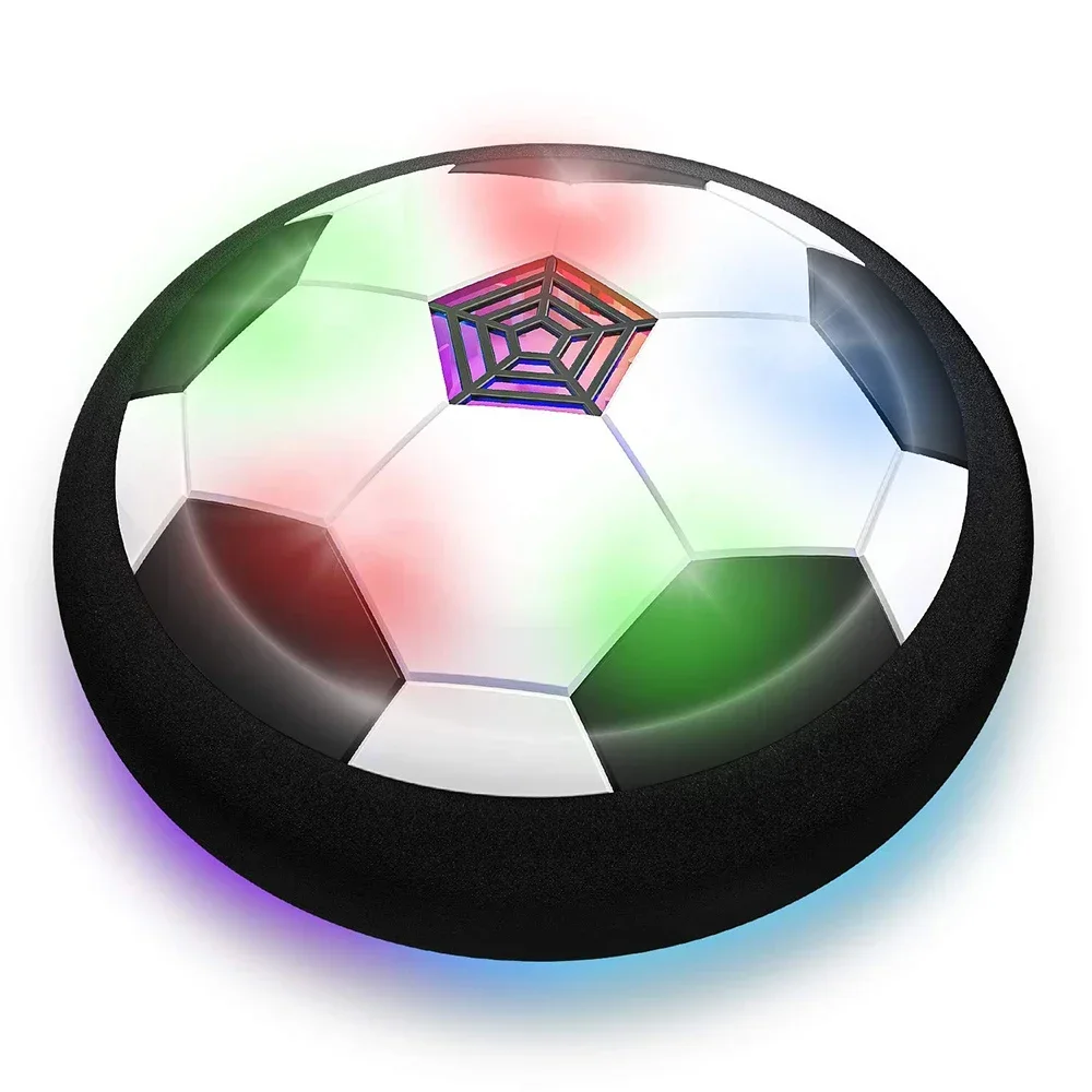 Balón de fútbol flotante de juguete para niños, fútbol flotante eléctrico con luz LED, balón de fútbol musical, juego al aire libre, juguetes deportivos para niños