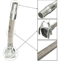 Oil Spout Guide Flexible Nozzle Stainless Steel Oil Barrel Pipe Us Plug For 5/10/20l Standard Jerry Fuel Tank Tools