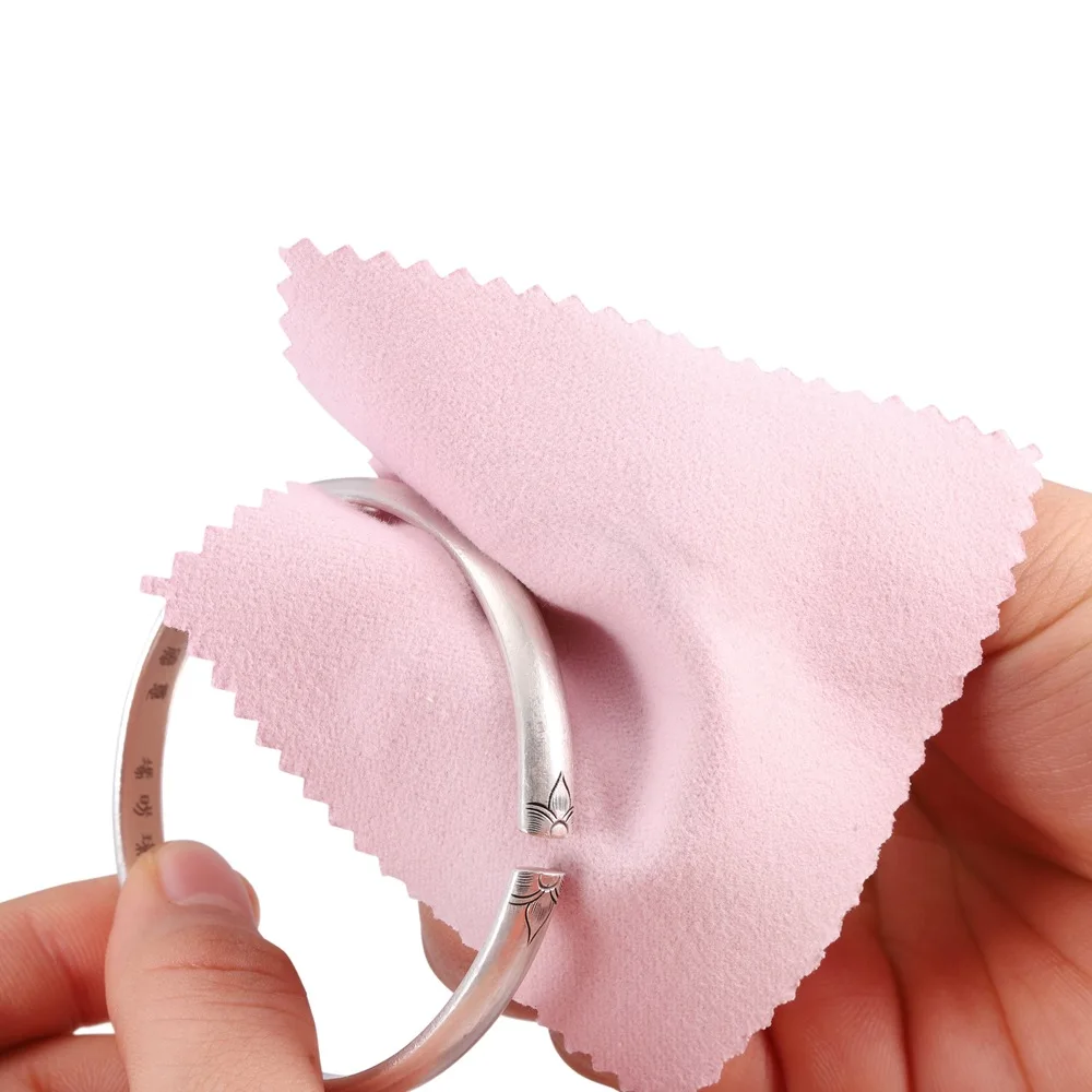 

Marble Pattern Double Sided Suede Silver Polishing Cloth, Anti Tarnish Brightening Cleaning Cloth for Gold Silver Jewelry