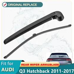 For Audi Q3 Hatchback 2011-2017 Car Rear Wiper Blade and Arm Fit Tailgate Window Rain Brush Windshield Windscreen