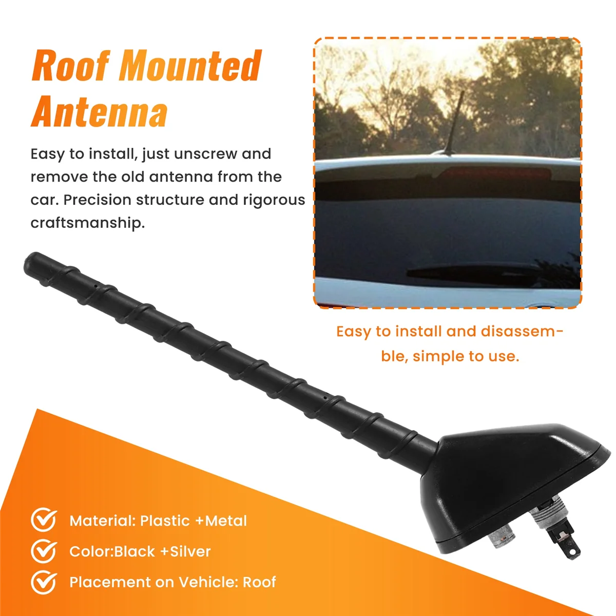 Car Roof Mounted AM FM Radio Antenna Aerial Assembly 962501F522 for Sorento 2009-2014