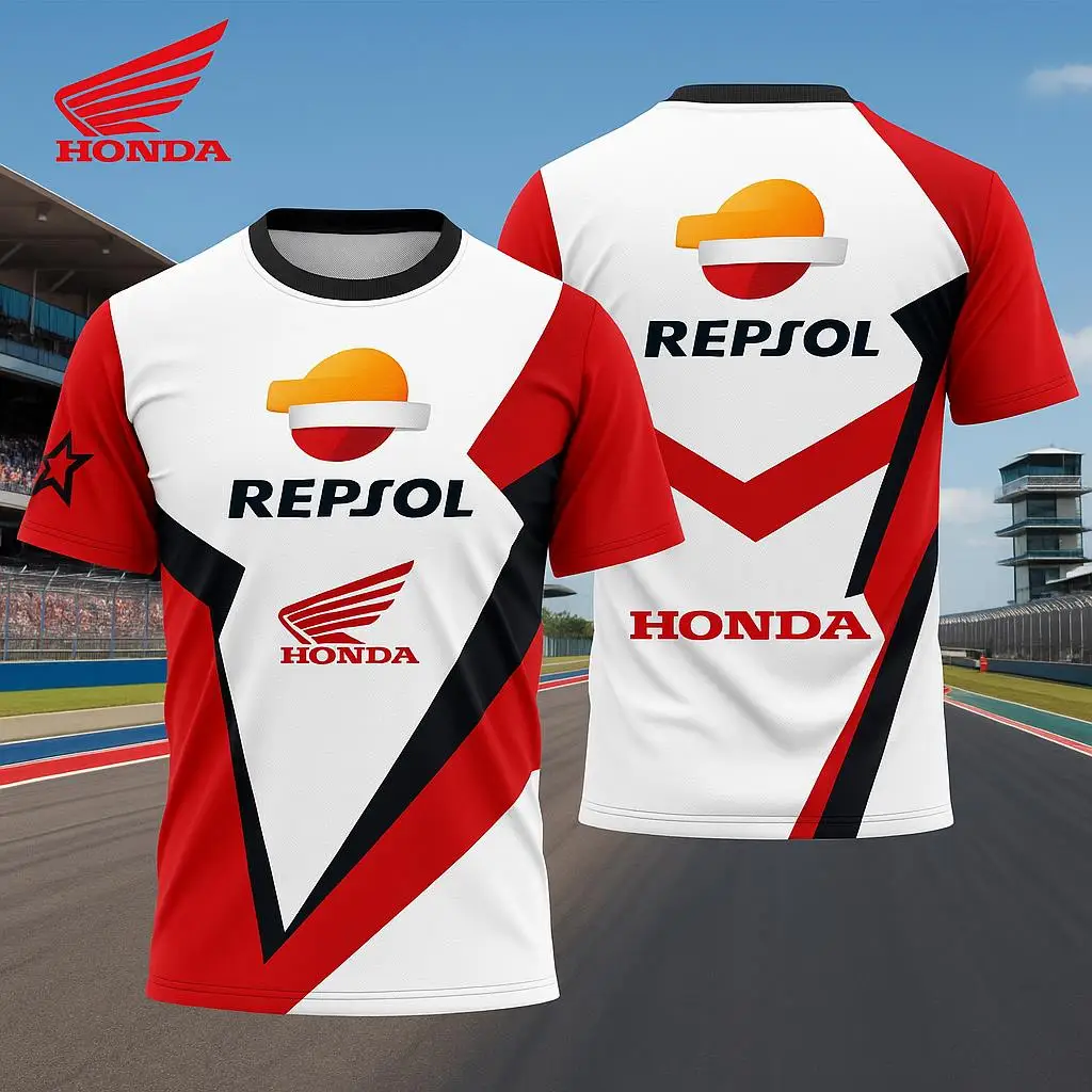 

Летняя рубашка HONDA LCR TEAM 2026, РАЗМЕР, 3D мотоциклетный трикотаж, дышащая тренировочная футболка с короткими рукавами, тот же пол