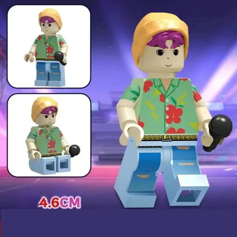 2025 Anime Kpop Devil Hunter Building Blocks Rumi/Mira/Zoey Figure Statua Modello periferico Desktop Ornamento Giocattolo Regalo di Natale