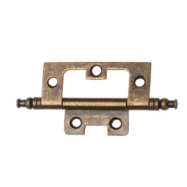 Flush Hinge Antique Bronze Finish Iron Butt Hinge Decorative Cabinet Door Hinge for Kitchen Cupboard