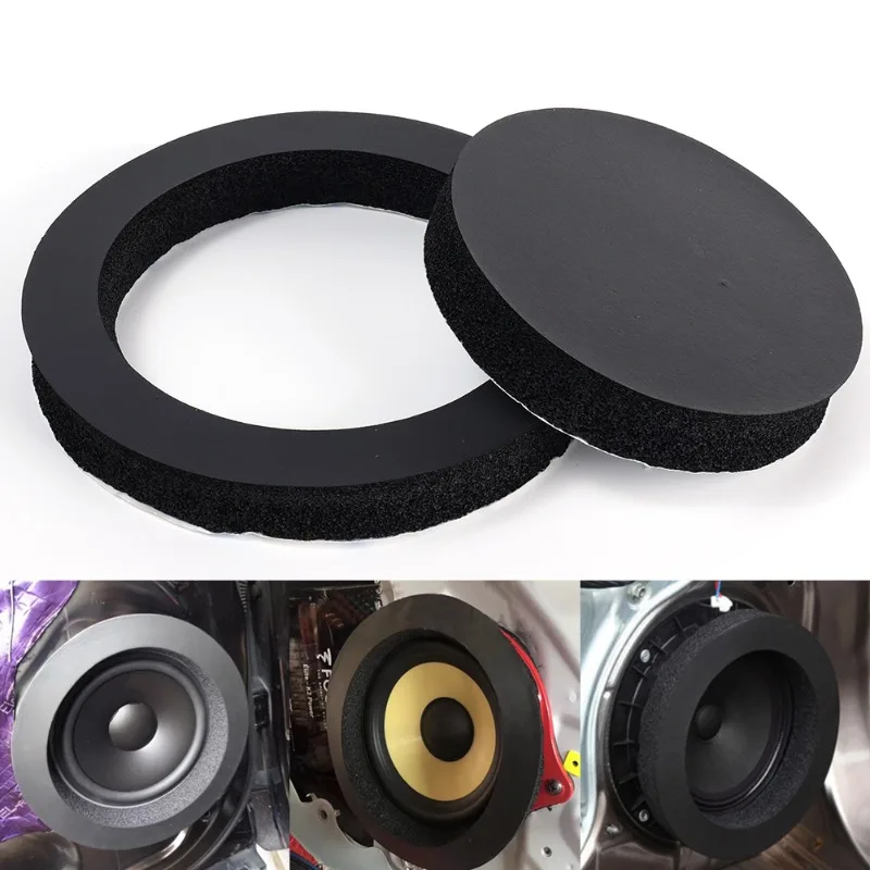 Car Speaker Foam Pad Self Adhesive Sealing Sponge Washer Bass Blocker Enhancer System Kit Car Accessories