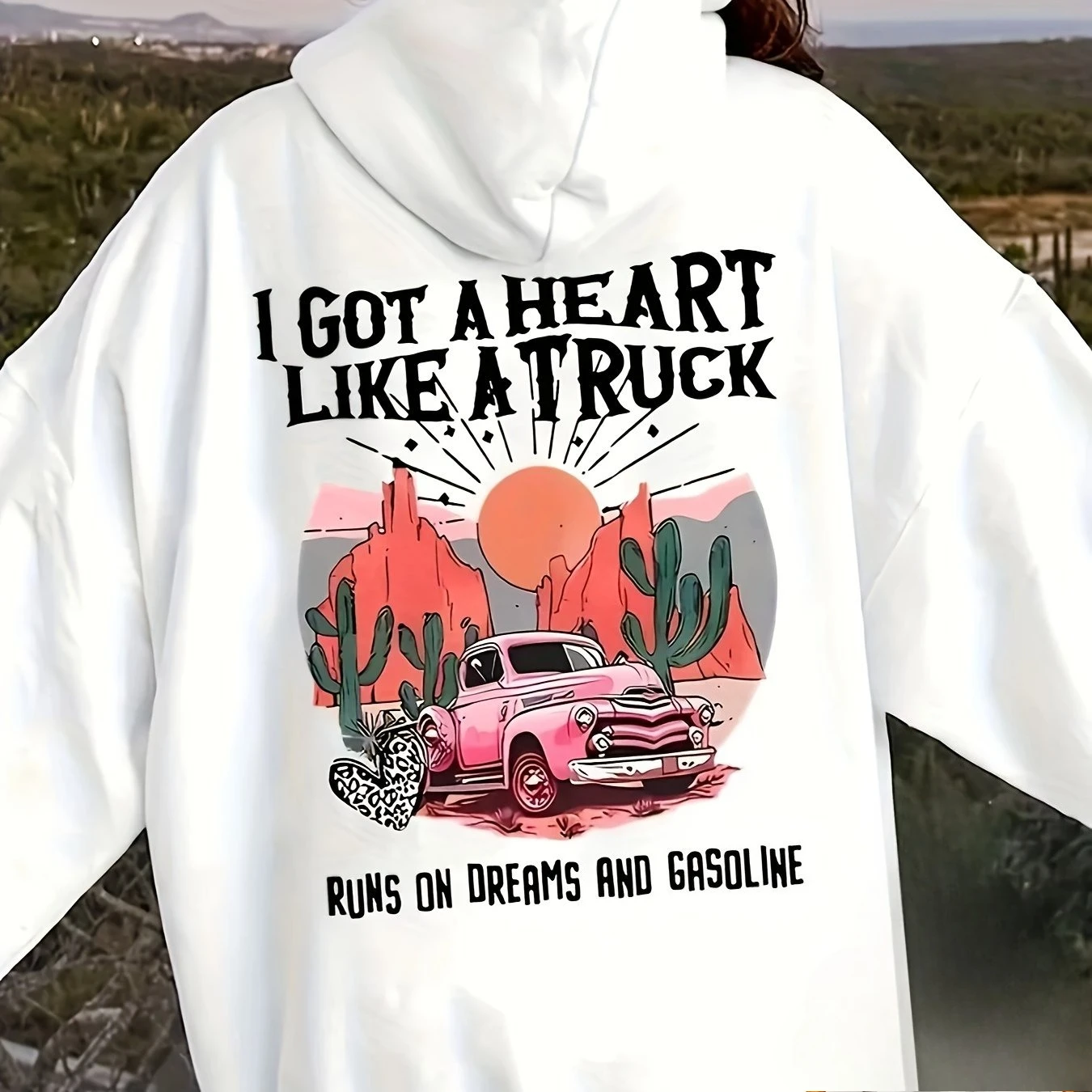 

Vintage Truck Graphic Printing Autumn and Winter Cotton Hoodies for Men and Women Leisure Outdoor Street Sports Training Brand