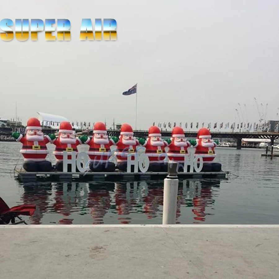 Christmas decoration activity advertisement featuring 3.5m H Standing  Christmas Model Inflatable Santa Claus