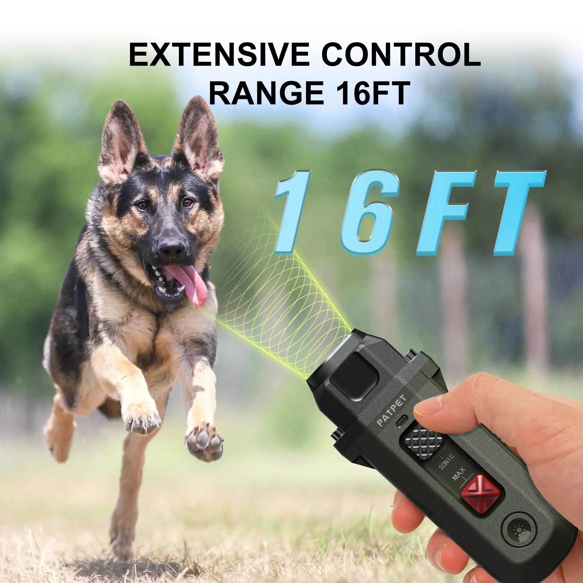 Ultrasonic Dog Trainer Multiple Sizes Versatile And Harmless For Dogs With Flashing Lights And Handheld Dog Driver Pet Supplies