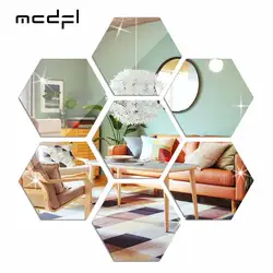 MCDFL-pegatinas de pared de espejo acrílico hexagonal, azulejos decorativos, autoadhesivos, estética, habitación, hogar, decoración coreana, Panel de maquillaje de Ducha