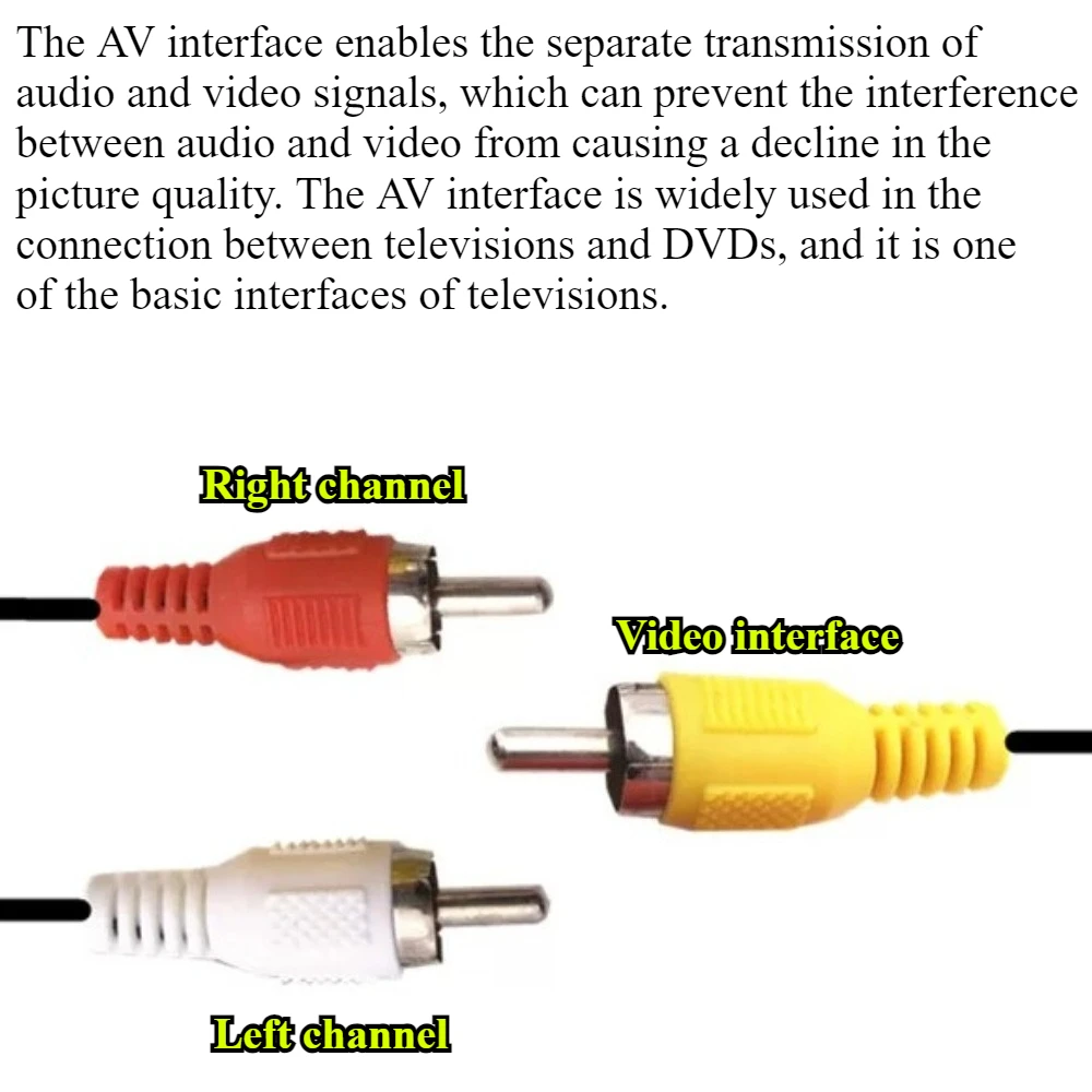 1Pcs/lot 3 RCA Male Head To 3 RCA Male Plug Connector Adapter Composite AudioVideo AV Extension Cable Length 1.5/3/5/10/15/20M