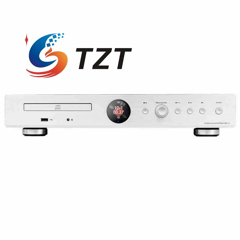 TZT Черный/Серебристый CD-S100 (23) Bluetooth USB-декодер DSD HiFi Цифровой CD-плеер MT1389L Сервосистема AK4493SEQ ЦАП