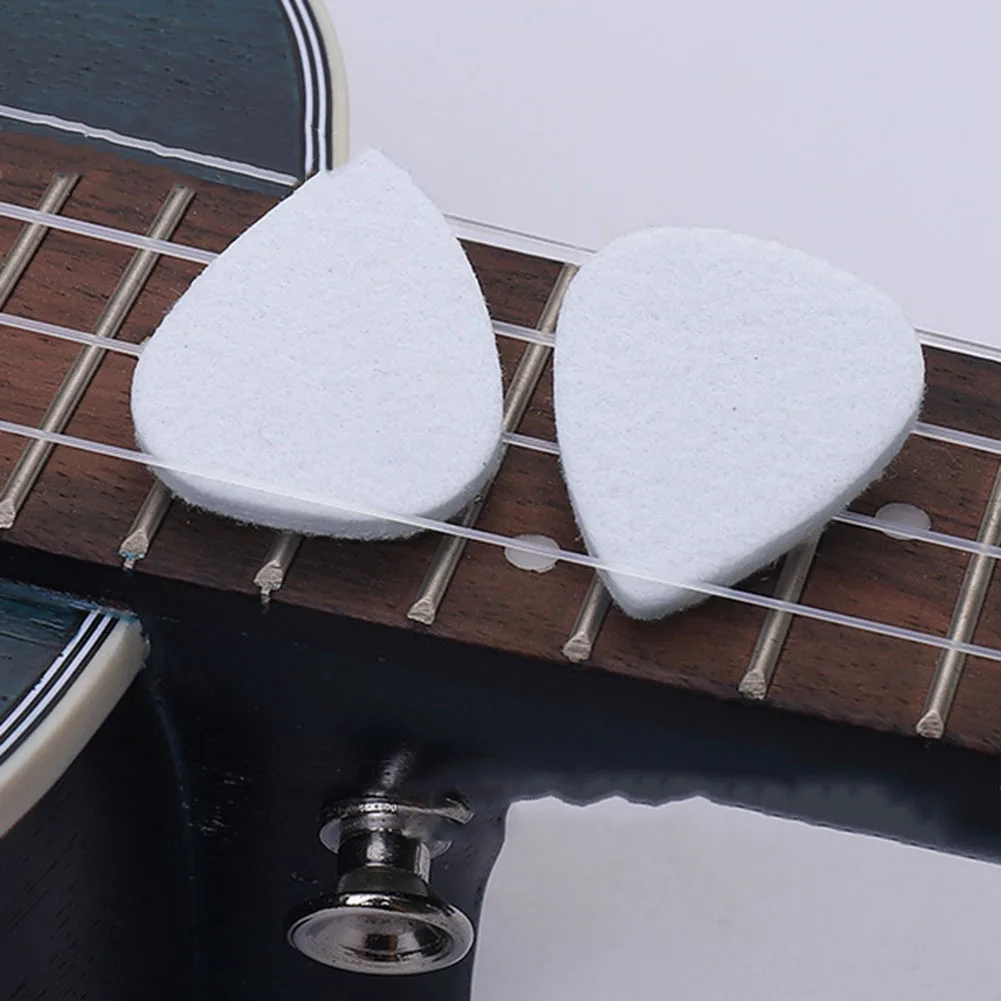 

Paddle Ukulele Felt Picks Professional 30mm*25mm 5pcs Accessories Colorful Part Performances Soft High Quality