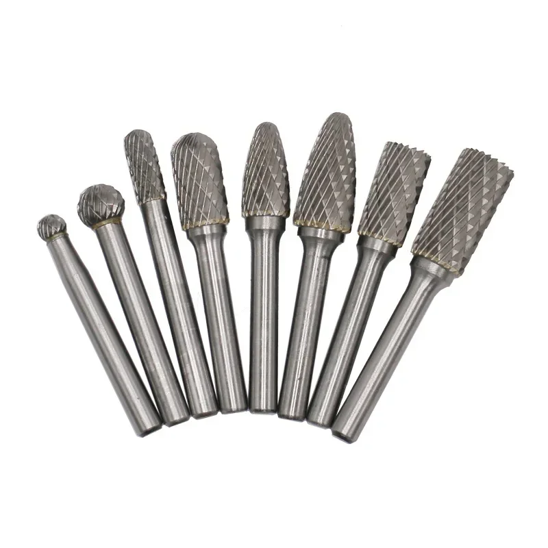 

Metal Jade Wood Carving Polishing Engraving Electric Grinding FileTungsten Carbide Tungsten Steel Rotary File Set