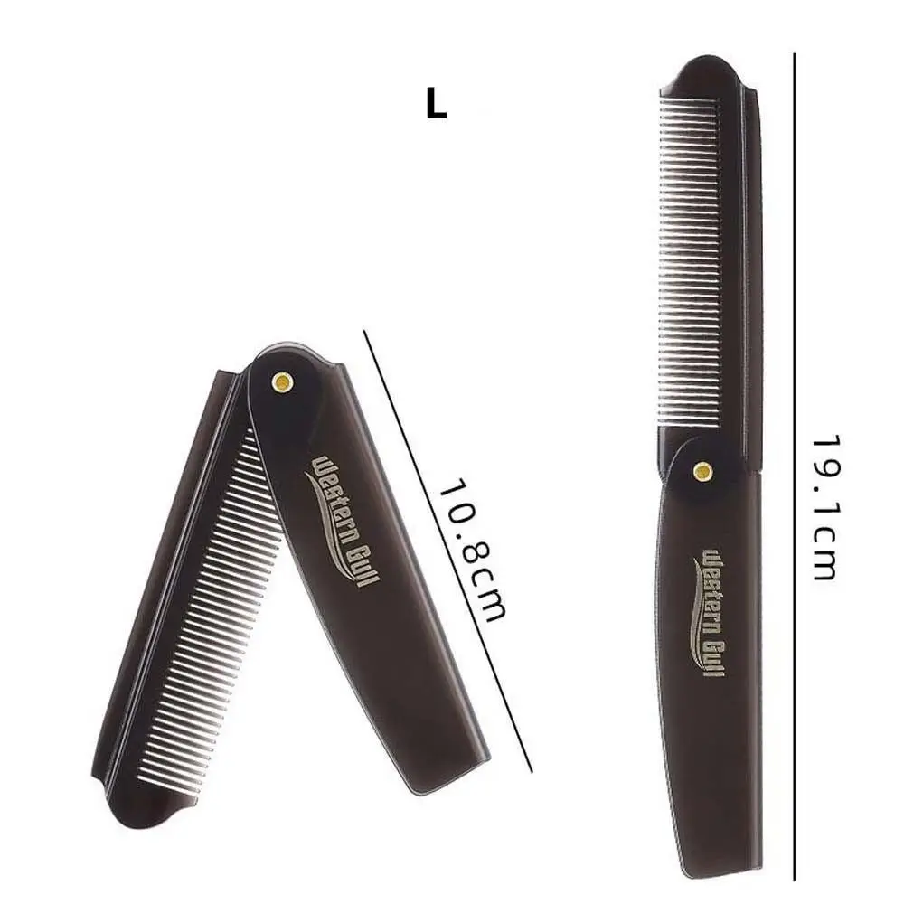 Travel Pocket Size Beard Combs Hairdressing Hair Styling Tool Oil Head Comb Folding Comb Men Hair Brush