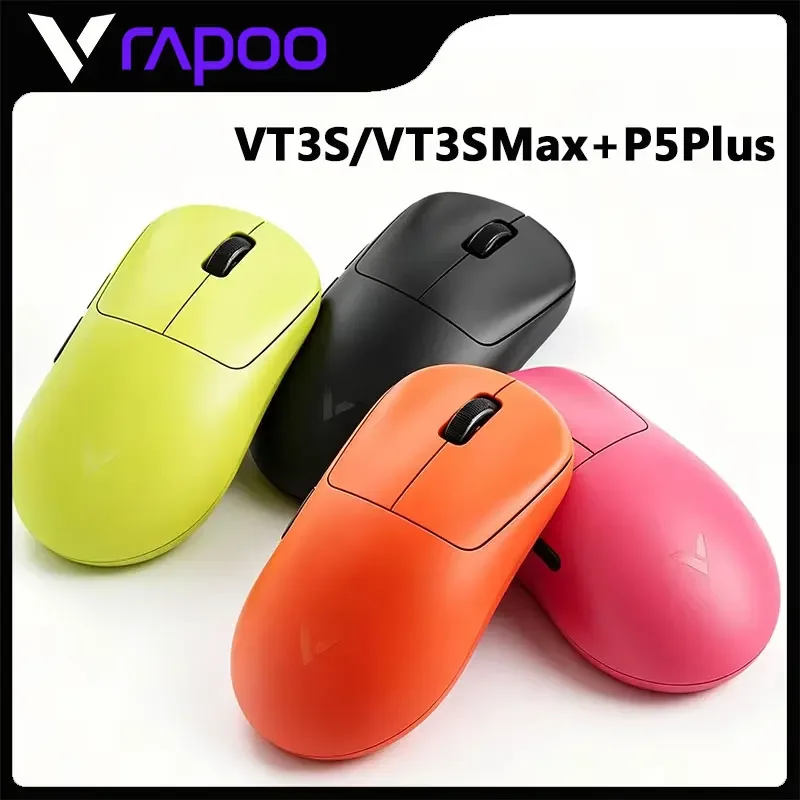 

Rapoo VT3S /VT3S MAX GEN-2 Wireless Gaming Mouse True 8K Wireless Polling Rate 49g Ultra Lightweight Up to 750Hr Battery Life
