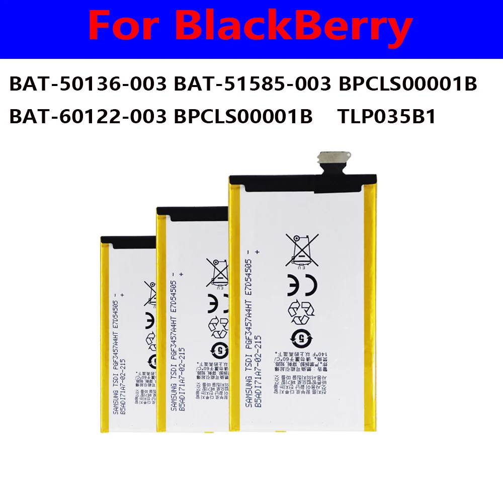 

Оригинальный аккумулятор для BlackBerryQ5, Q10, Q20, Q30, Z30, 9800, 9810, Keyone, DTEK60, BPCLS00001BBAT-60122-003 BPCLS00001B TLP035B1